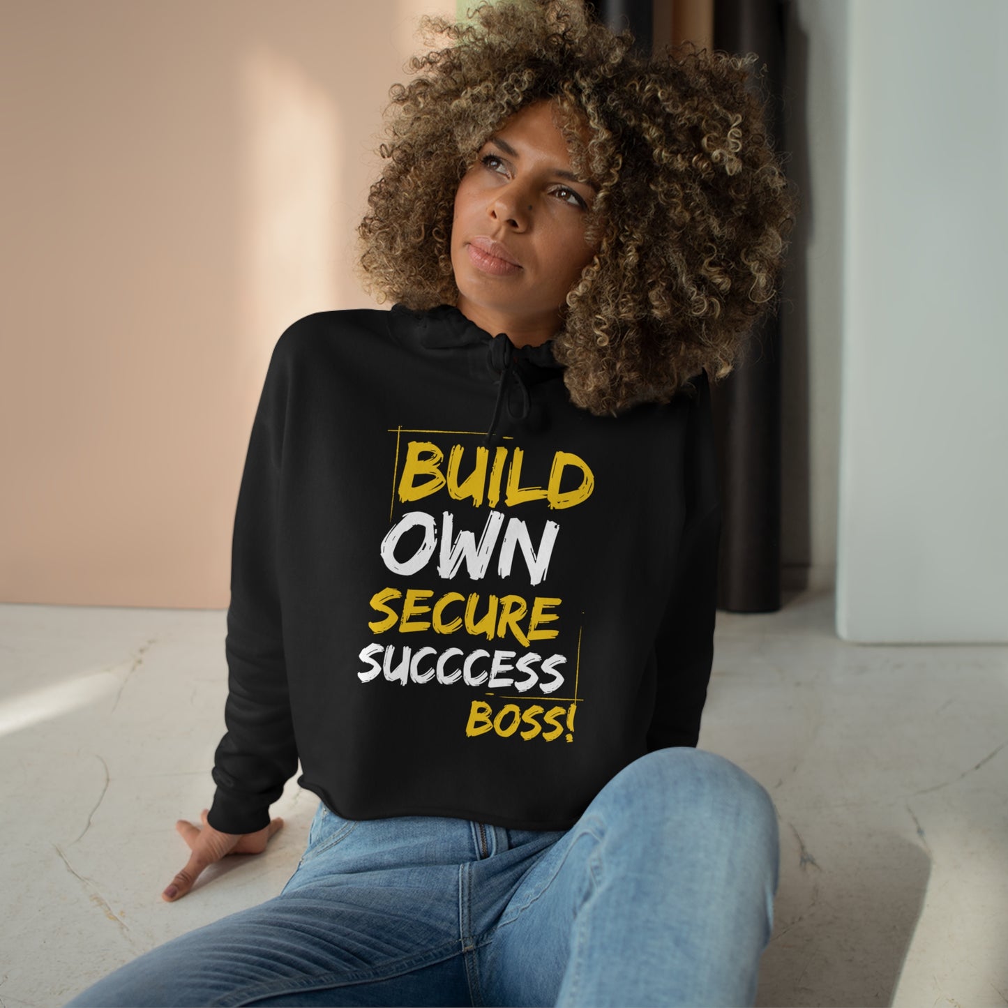 Boss Crop Hoodie