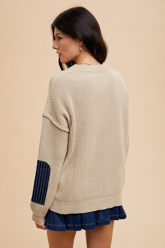 Chic Sweater with Patch Pocket