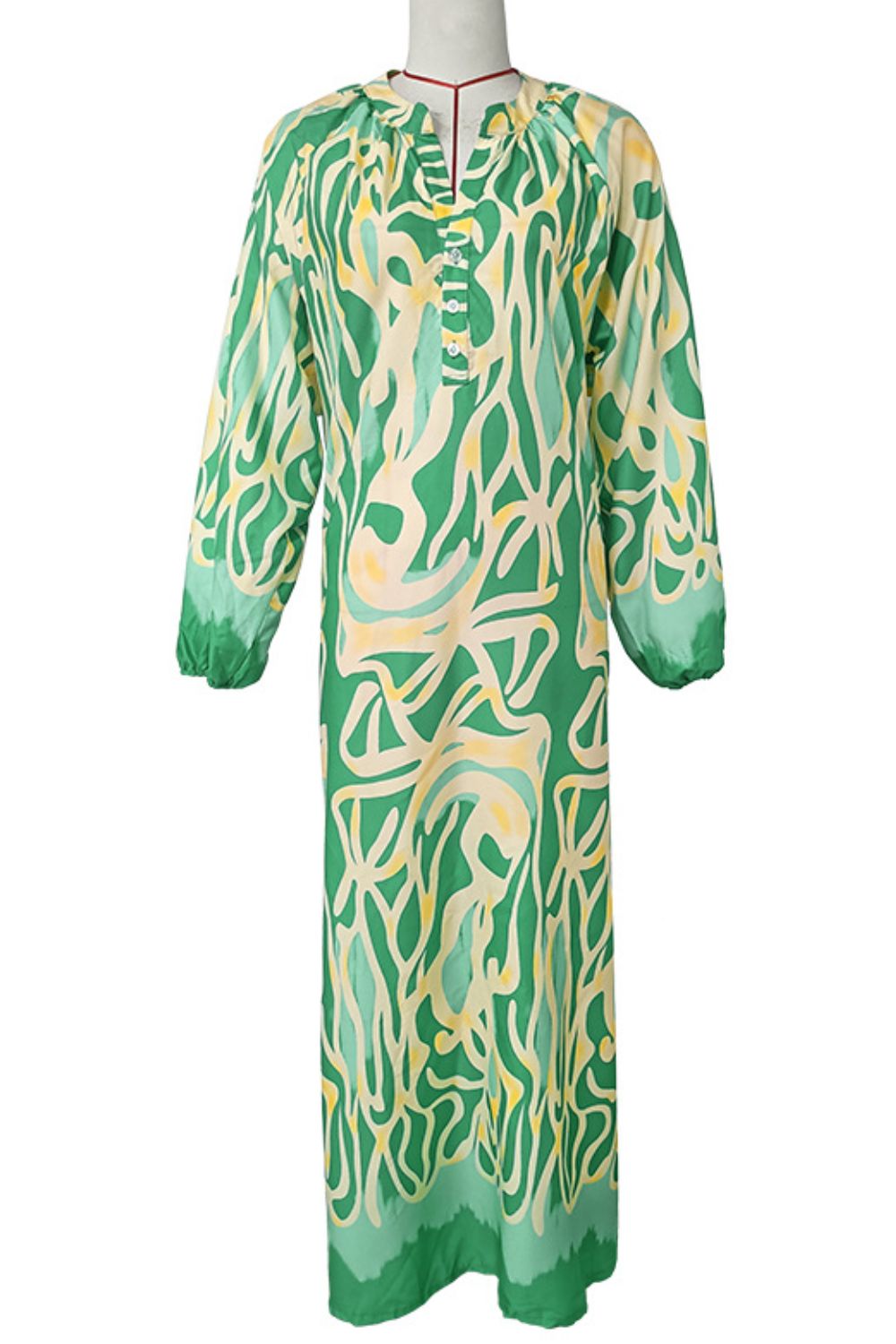Abstract Maxi Dress