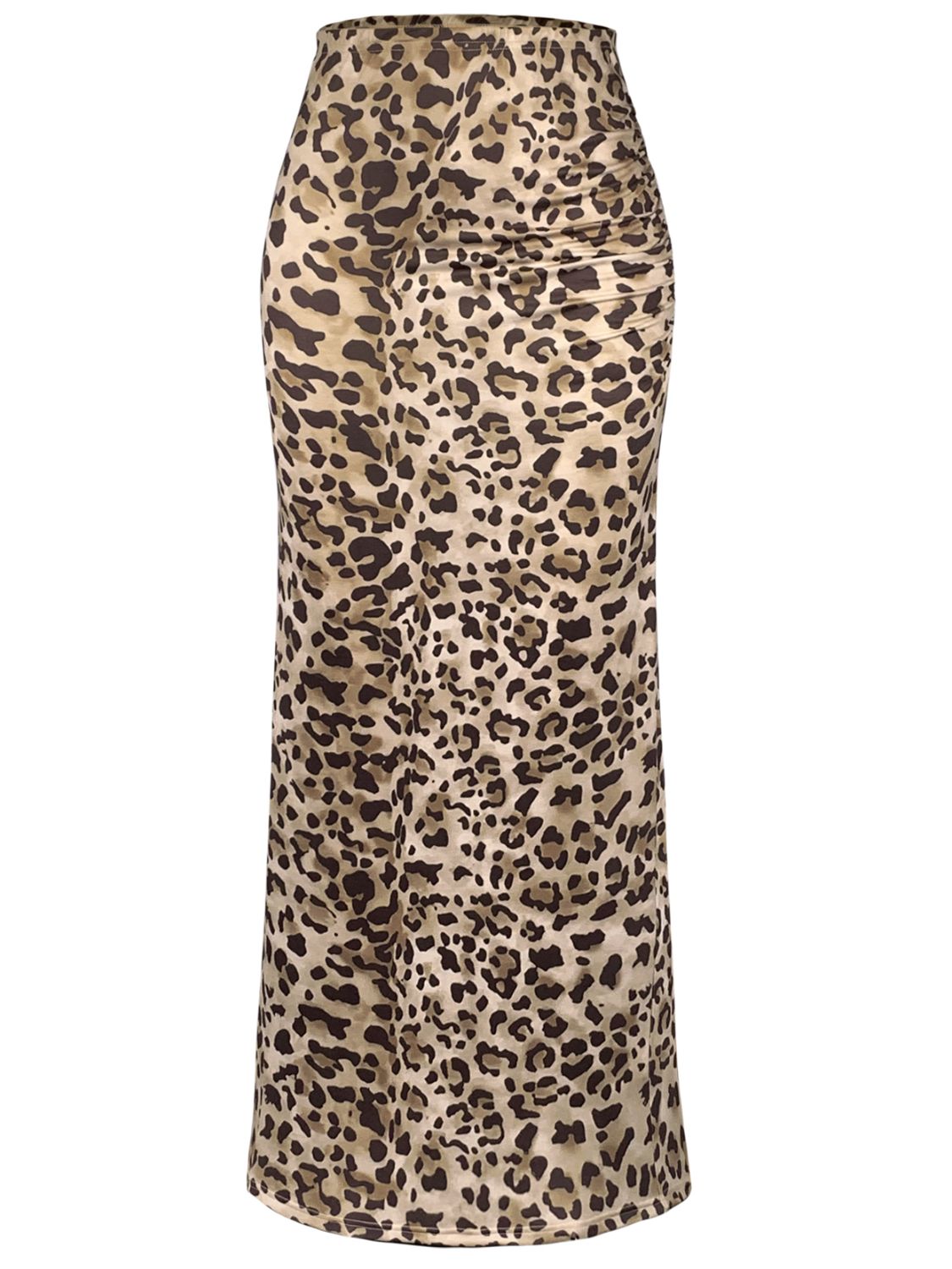 90's Leopard Midi Skirt