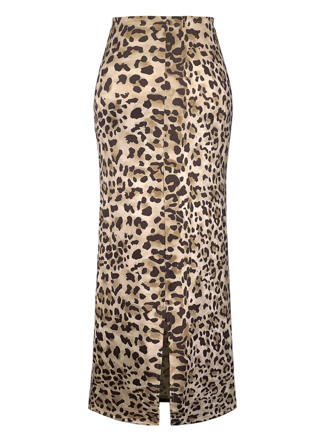 90's Leopard Midi Skirt