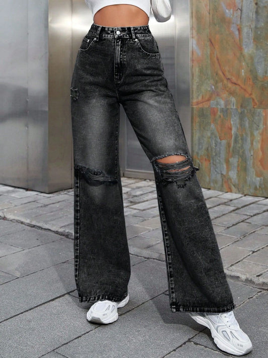 Midnight Wide Leg Jeans