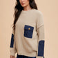Chic Sweater with Patch Pocket