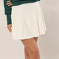 Skater Girl Pleated Flare Mini Skirt
