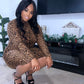 Scrounge leopard fitted dress