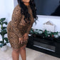 Scrounge leopard fitted dress