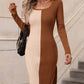 Color block Sweater Dress