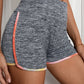 Heathered Tie-Dye Trim Shorts