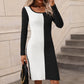 Color block Sweater Dress