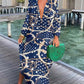 Abstract maxi dress