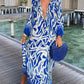 Abstract maxi dress