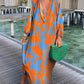 Abstract maxi dress