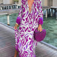 Abstract maxi dress