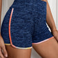 Heathered Tie-Dye Trim Shorts