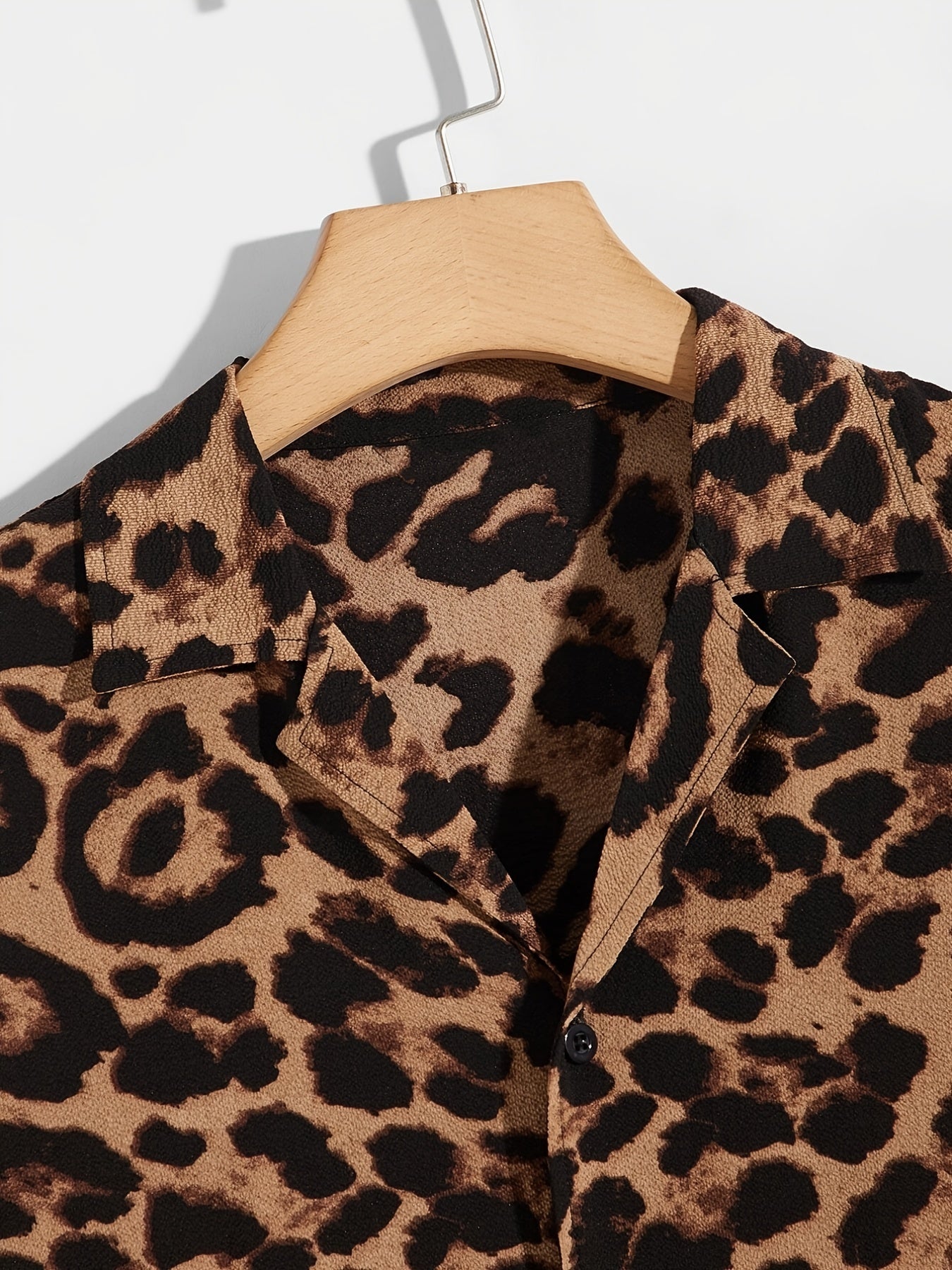 Leopard Button-Down Shirt