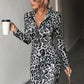 Leopard Half-Zip Mini Dress