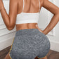 Heathered Tie-Dye Trim Shorts