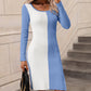 Color block Sweater Dress