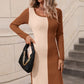 Color block Sweater Dress