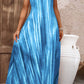 Tie-Dye Spaghetti Strap Maxi Dress