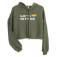 LOVE IS FREE Crop Hoodie