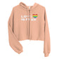 LOVE IS FREE Crop Hoodie