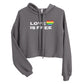 LOVE IS FREE Crop Hoodie